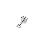 Premium white gold diamond stud