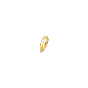 18ct Yellow Gold Cartilage Hoop 6mm Round Tube Clicker