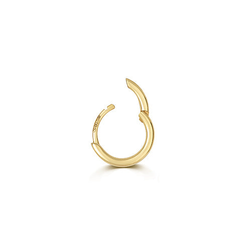 Premium 18ct gold clicker hoop
