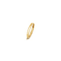 18ct yellow gold cartilage hoop earring with a round tube clicker closure