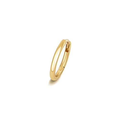 18ct yellow gold 10mm cartilage hoop