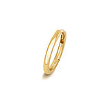 Elegant solid 18ct yellow gold 10mm cartilage hoop