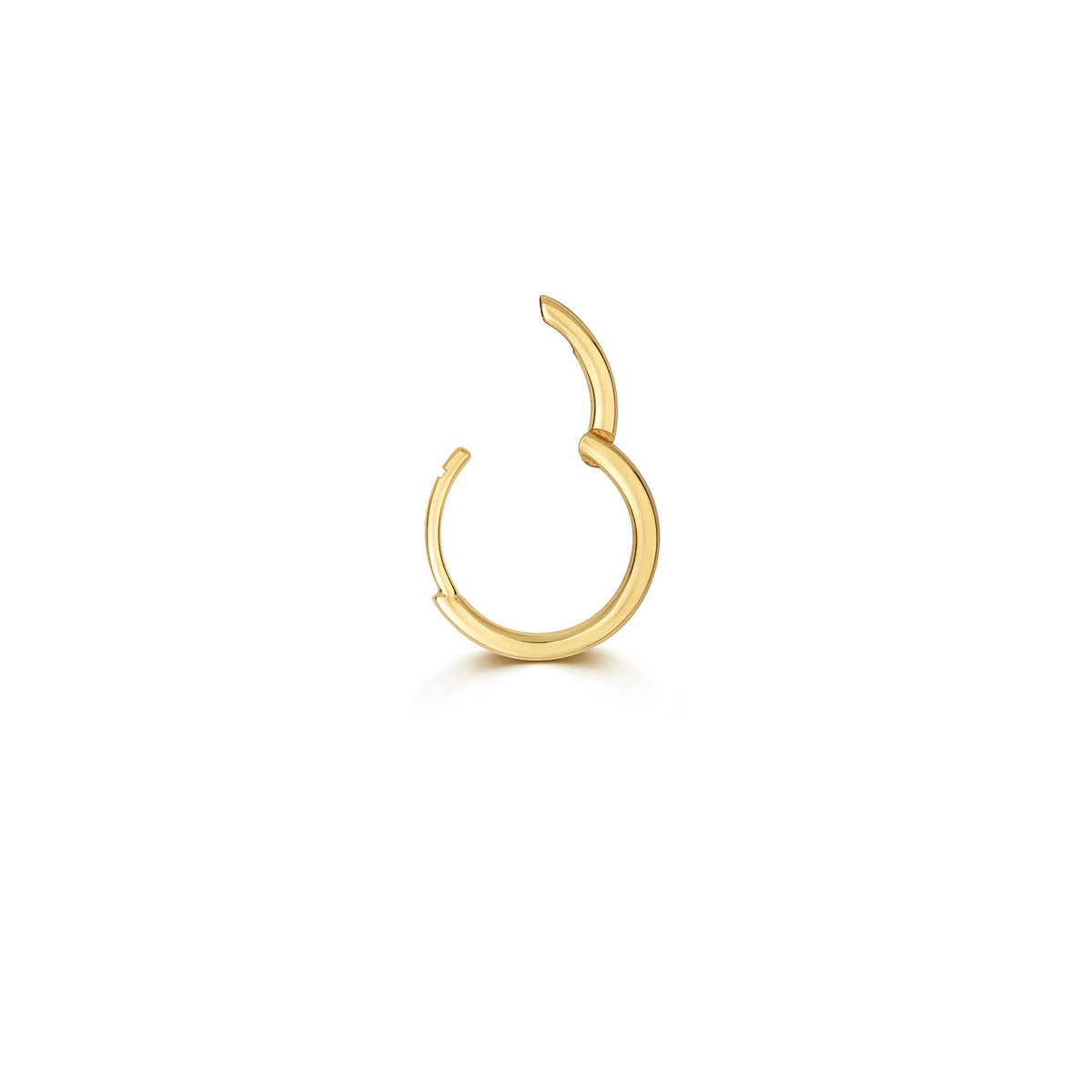 Premium quality 18ct yellow gold 10mm cartilage hoop
