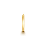 Radiant premium 18ct yellow gold 10mm cartilage clicker hoop