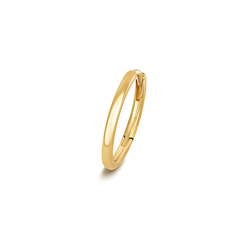 12mm round tube gold hoop
