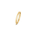 18ct yellow gold cartilage hoop earring with a round tube clicker back.