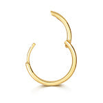 Refined 14mm gold clicker hoop