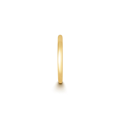 Exquisite yellow gold cartilage hoop