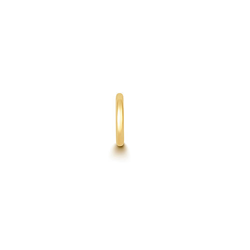 Magnificent solid round tube cartilage hoop earring