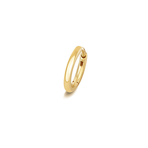 Solid 18ct gold 8mm cartilage hoop earring