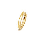 8mm yellow gold cartilage hoop clicker earring