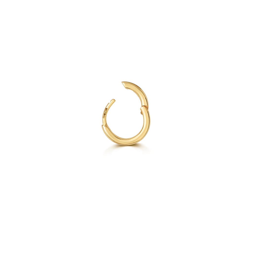 18ct gold cartilage hoop 8mm round tube clicker