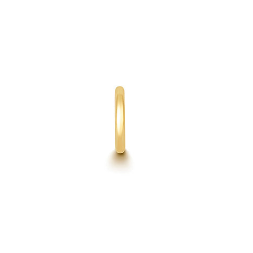 18ct gold 8mm round cartilage hoop clicker