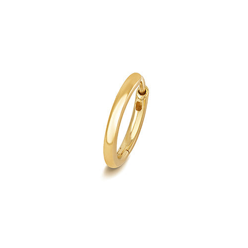 Solid 18ct gold 10mm cartilage hoop earring