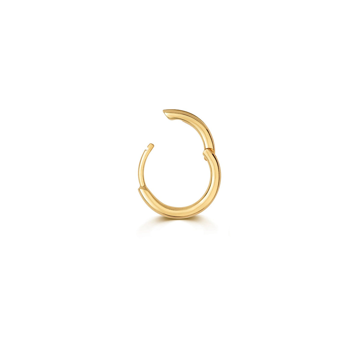 Yellow gold 10mm cartilage hoop clicker earring
