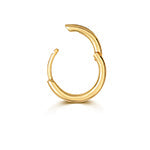 10mm 18ct yellow gold cartilage hoop clicker