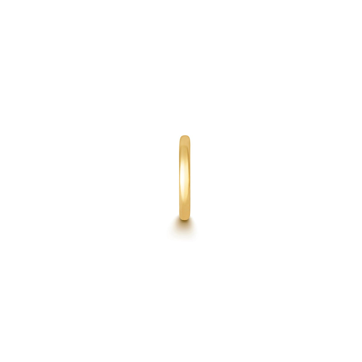 Solid yellow gold 10mm cartilage hoop clicker