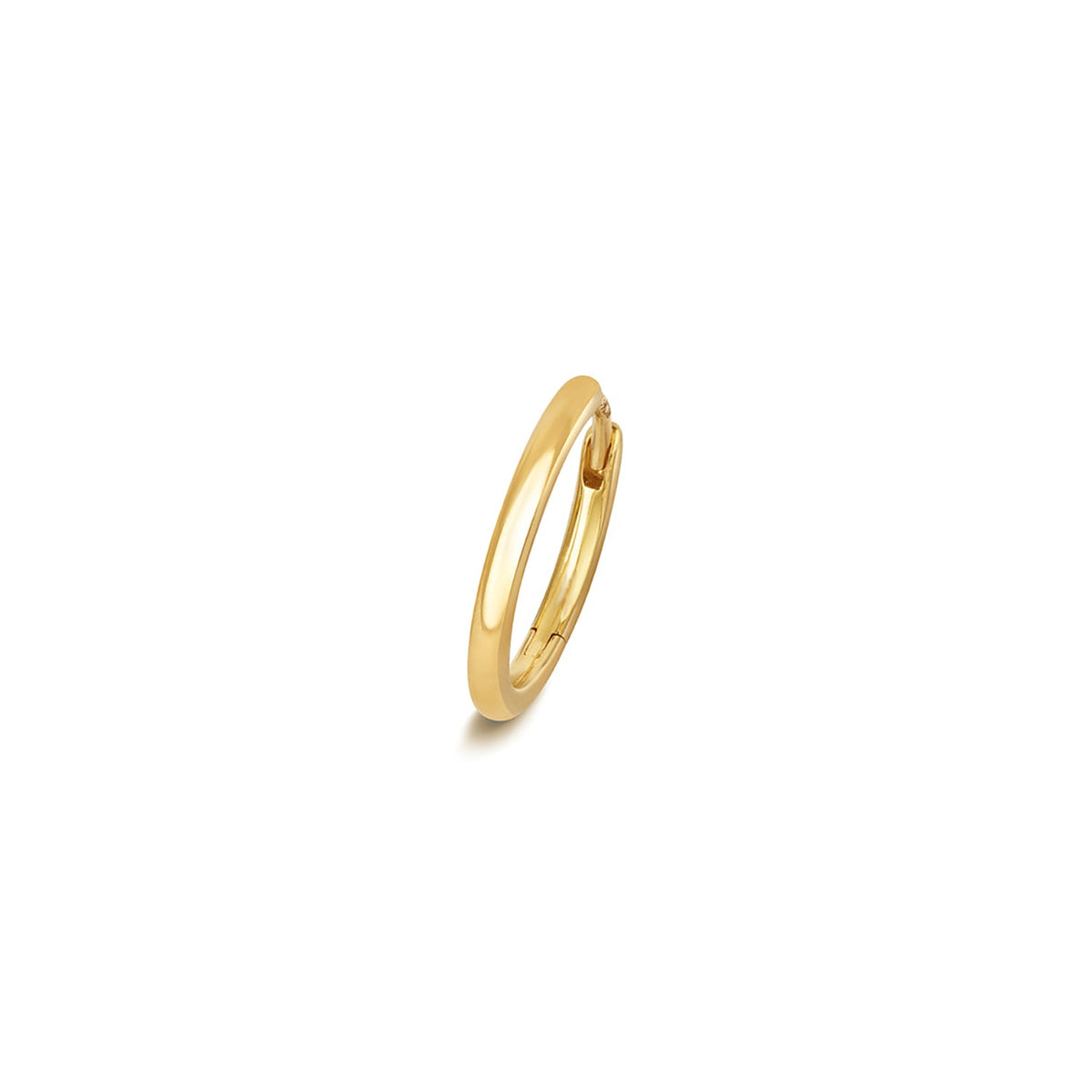 18ct yellow gold 12mm cartilage hoop clicker