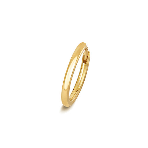 Solid 18ct gold 12mm cartilage hoop earring