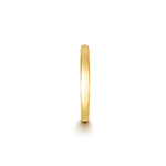 Yellow gold 12mm cartilage hoop clicker earring