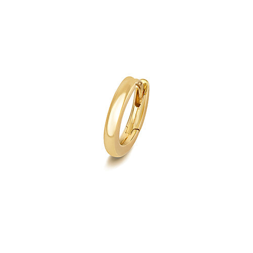 18ct gold cartilage hoop with 8mm clicker