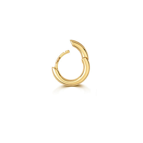 Gold cartilage hoop earring in 8mm clicker