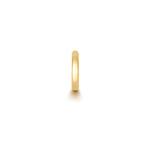 18ct gold tube hoop clicker
