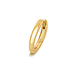 18ct gold clicker hoop round tube