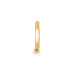 Gold round tube cartilage hoop earring