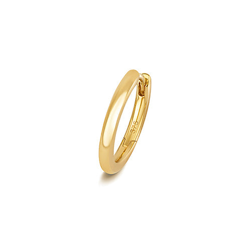 18ct gold cartilage hoop 12mm clicker