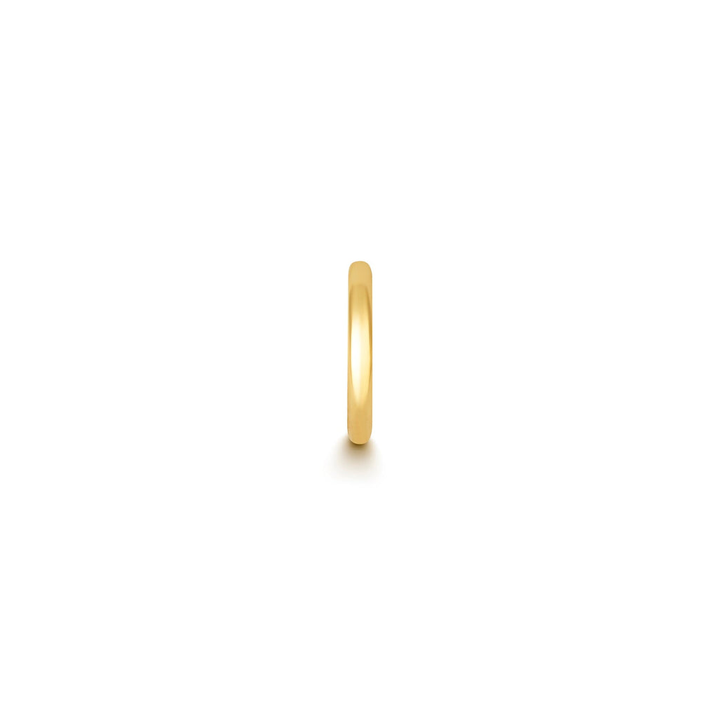 Gold hoop clicker cartilage 12mm size