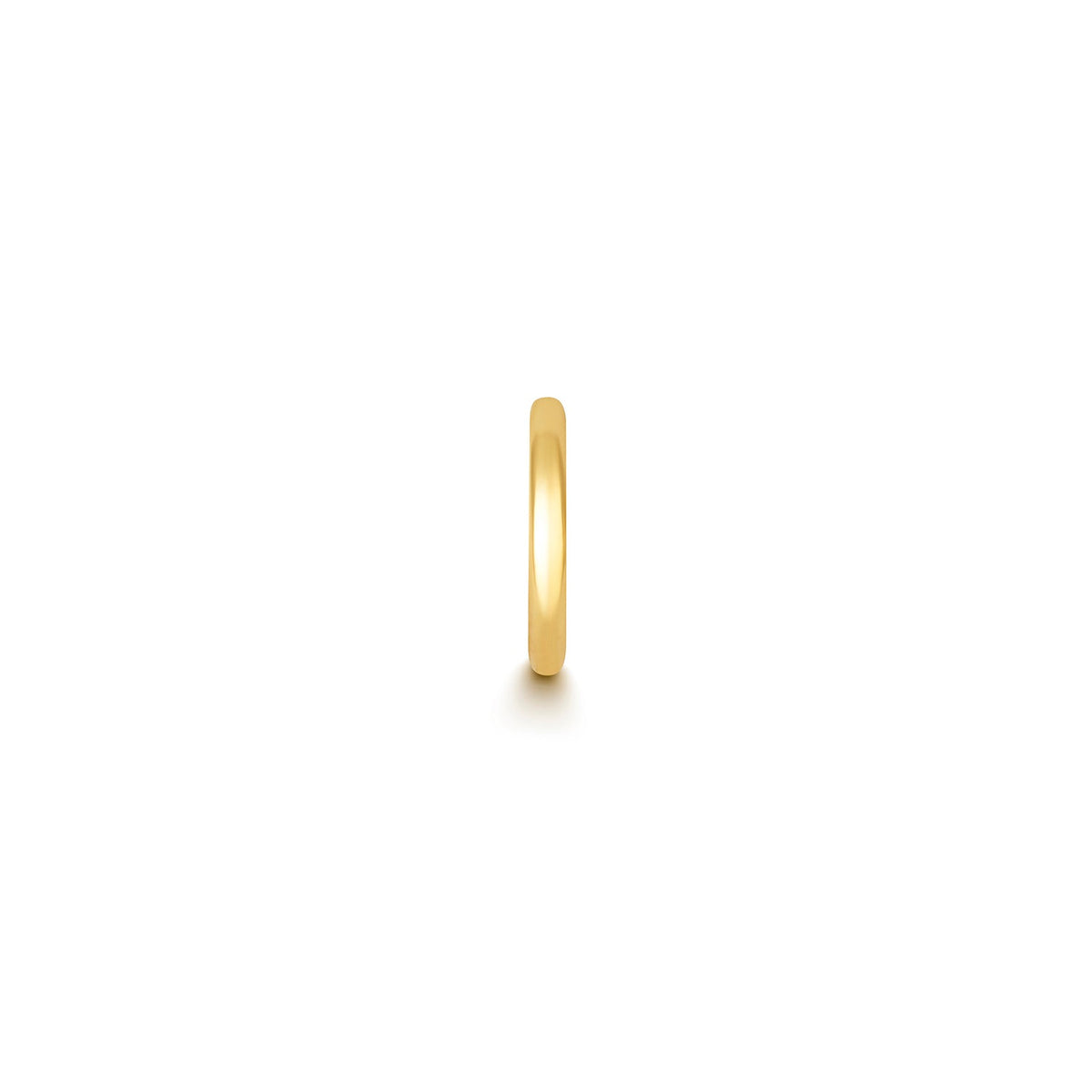 Gold hoop clicker cartilage 12mm size