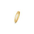 14mm round tube clicker cartilage hoop in 18ct yellow gold