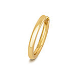 18ct yellow gold round tube clicker cartilage hoop