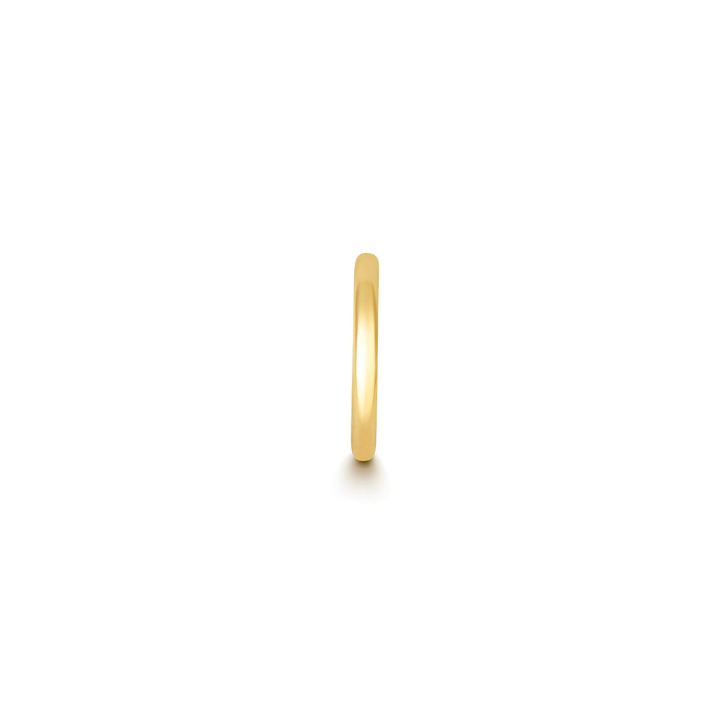 18ct gold hoop clicker ear ring