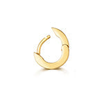Gold cartilage hoop with clicker lock
