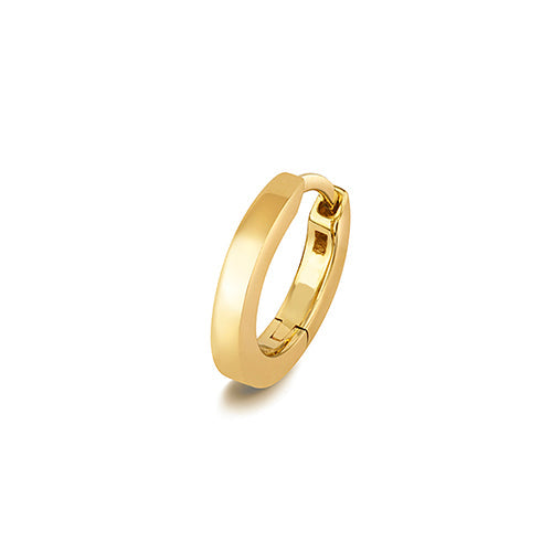 Yellow gold cartilage hoop 8mm clicker