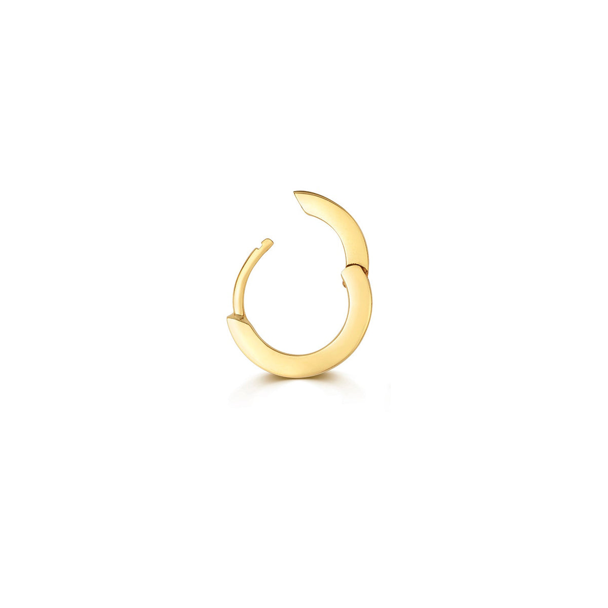 8mm cartilage square tube gold hoop