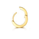 Luxury 18ct gold cartilage hoop 8mm