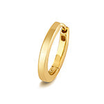 Yellow gold square tube hoop clicker 10mm