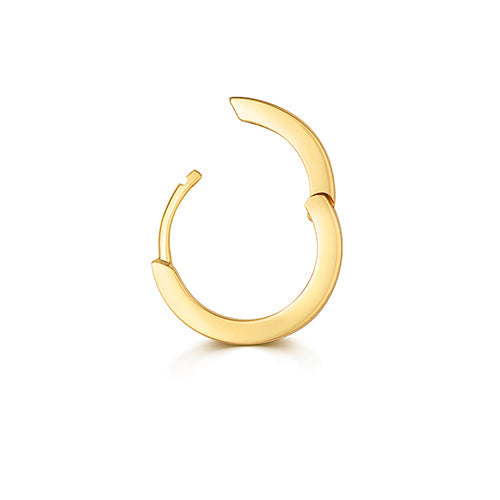 Elegant gold cartilage hoop clicker earring