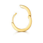 Square tube gold cartilage hoop clicker
