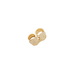 18CT GOLD 4MM SCROLLS