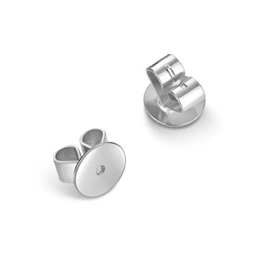 18CT WHITE GOLD 6MM SCROLLS