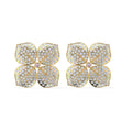 1.60ct hydrangea diamond earrings in 18ct yellow gold