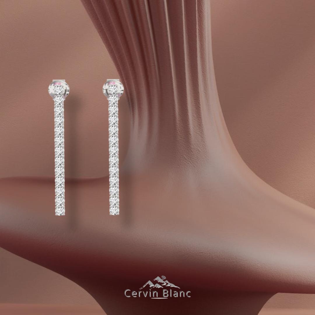 Long drop earrings 