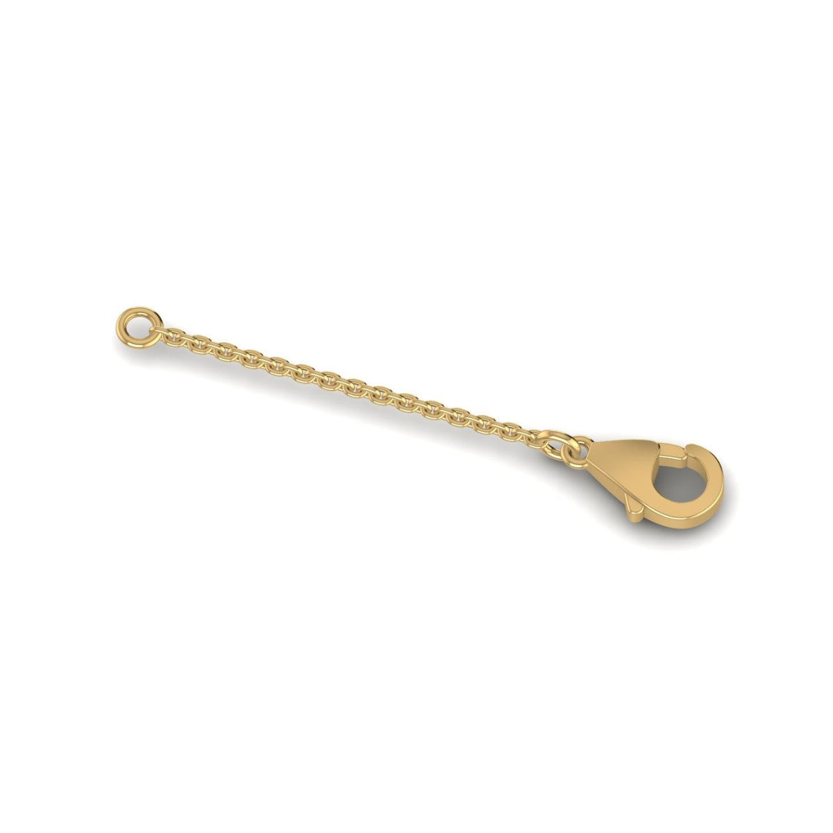 Rallonge de chaîne en or jaune 18 carats, 2,5 cm