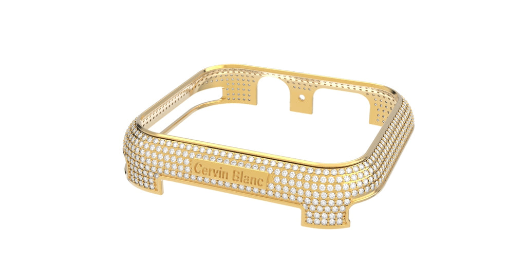 Silver Gold vermeil diamond smart watch case