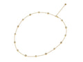 18ct yellow gold diamond interval necklace