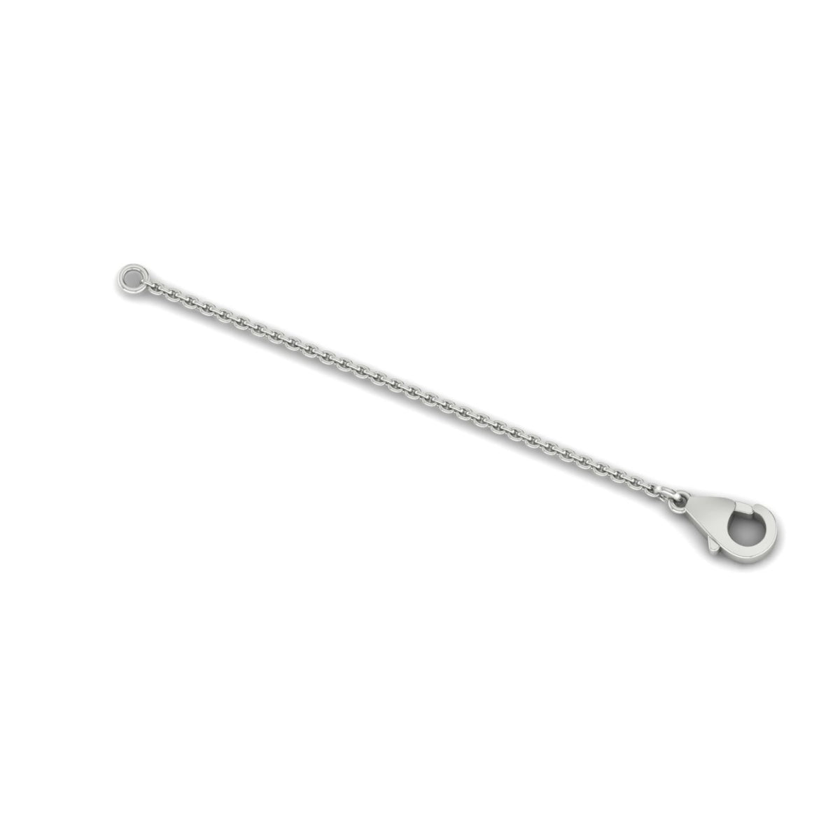 18ct White Gold chain extender 2 inches
